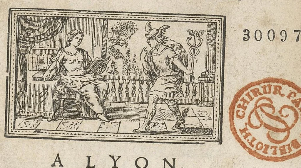 An illustration from Metthode de consulter et de prescrire les formules de medecine...oeuvre posthume, 1698, leaf 6