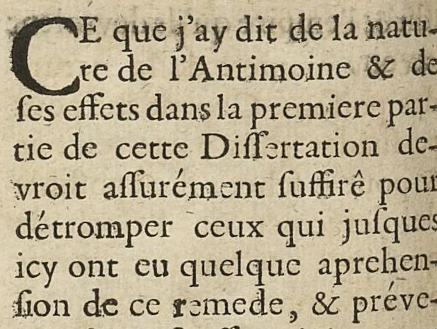 An illustration from Dissertation sur l'antimoine..., 1682, leaf 143