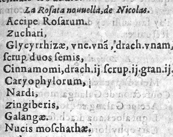 An illustration from La pharmacopee de M. Laur. Joubert, Professeur en Medecine, Docteur Royal, et Chancelier en l’Université de Montpellier. Ensemble les Annotations de Jean Paul Zangmaisterus, Conseiller de ladicte Université, mises en marge,, 1592, leaf 280