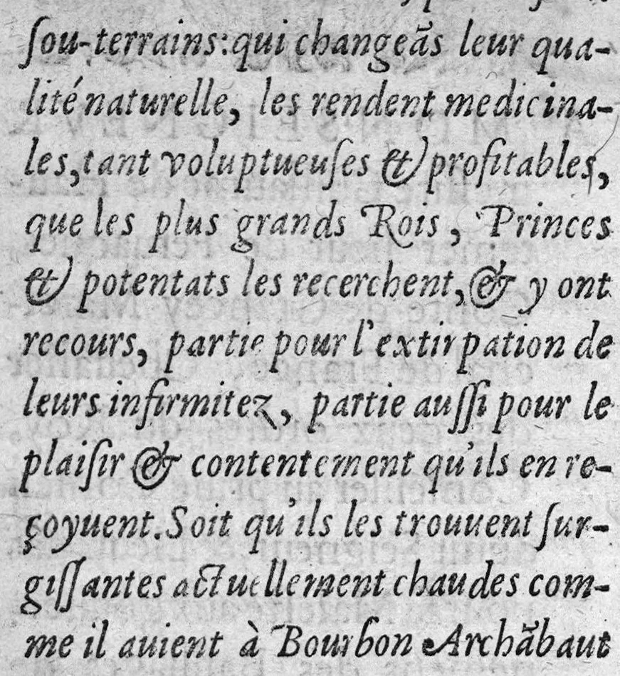 An illustration from L’Hydrotherapeutique des fontaines medicinales, 1603, leaf 3