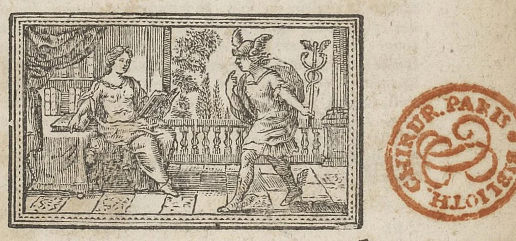 An illustration from La pharmacopée raisonnée de Schroeder commentée par Michel Ettmuller, 1698, leaf 8