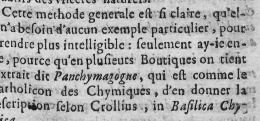 An illustration from La Pharmacopée accomplie. Par un grand nombre de sections et de compositions usitées à present, qui manquent & ne se treuvent point en celle de MM. de Bauderon, avec des paraphrases curieuses sur chascune, & le melange en françois ..., 1657, leaf 165