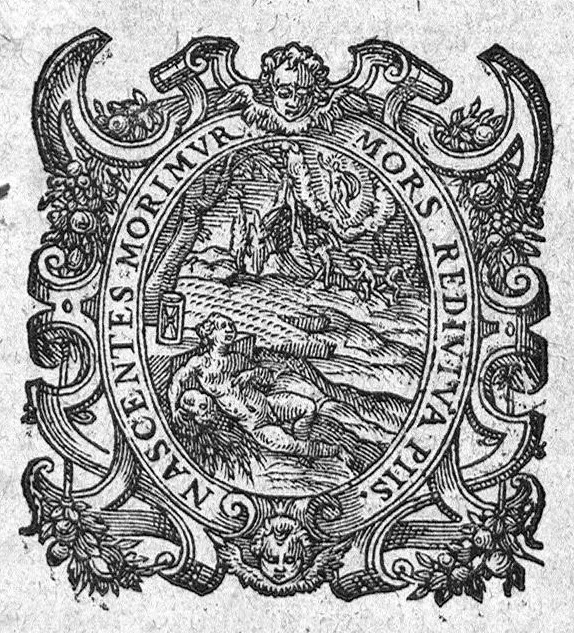 An illustration from Brief traité de la pharmacie pronvinciale et familiere : suivant laquelle la Medecine peut estre faicte des remedes qui se treuvent en chasque province, sans qu’on soit contraint les aller mandier ailleurs. Dressé et faict vulgaire par M. Antoine Constantin, D. en Medecine à Aix en Provence, 1597, leaf 0