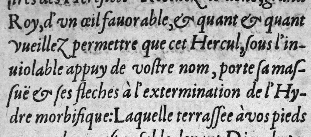An illustration from L'Hydre morbifique exterminée par l'Hercule chimique, 1628, leaf 16