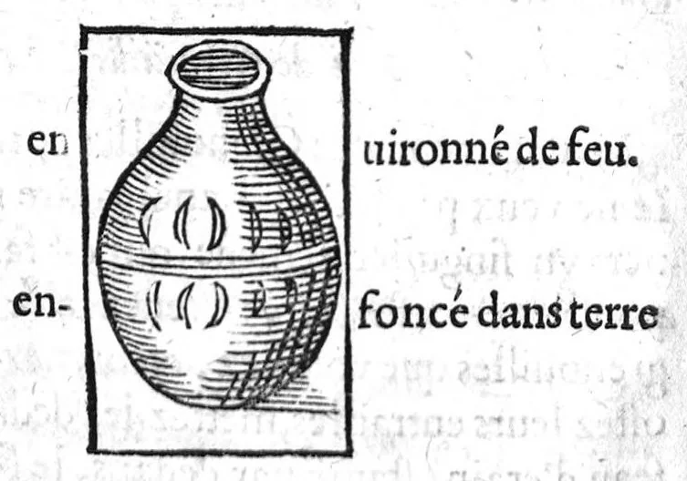 An illustration from Quatre livres des secrets de medecine et de la philosophie chimique, faicts françois par M. Jean Liebaut, 1579, leaf 97