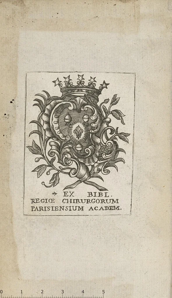 An illustration from Traité du cancer où l'on explique sa nature, & où l'on propose les moyens les plus surs pour le guerir methodiquement avc un examen du systême et de la pratique de Mr Helvetius, 1698, leaf 1