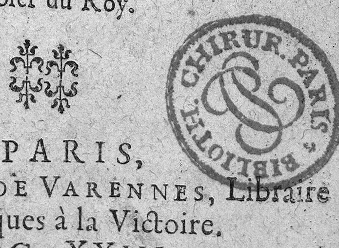 An illustration from La petite chirurgie autrement ditte La Bertheonee, ...plus les traittez du mesme autheur,...par Daniel Du Vivier, 1623, leaf 0