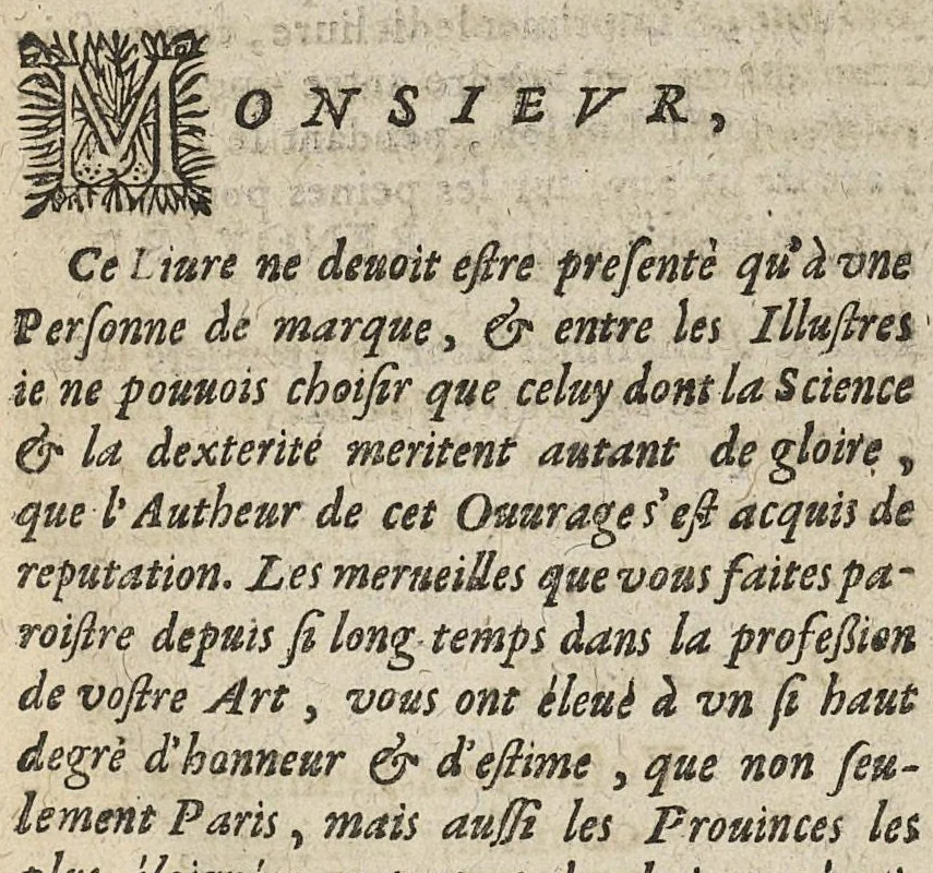 An illustration from Oeuvres du sieur Jacq. De Marque...contenant sa Methodique Introduction à la Chirurgie, divisée en deux parties...Ensemble son Traité des Bandages...me tout représenté par figures gravées en cuivre, 1662, leaf 24