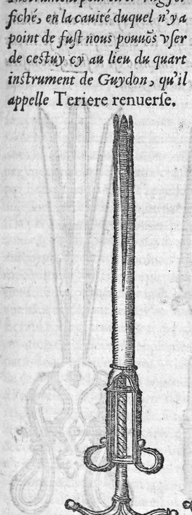 An illustration from Les Institutions chirurgiques de Jean Tagault,...nouvellement traduictes de latin en francoys..., 1549, leaf 309