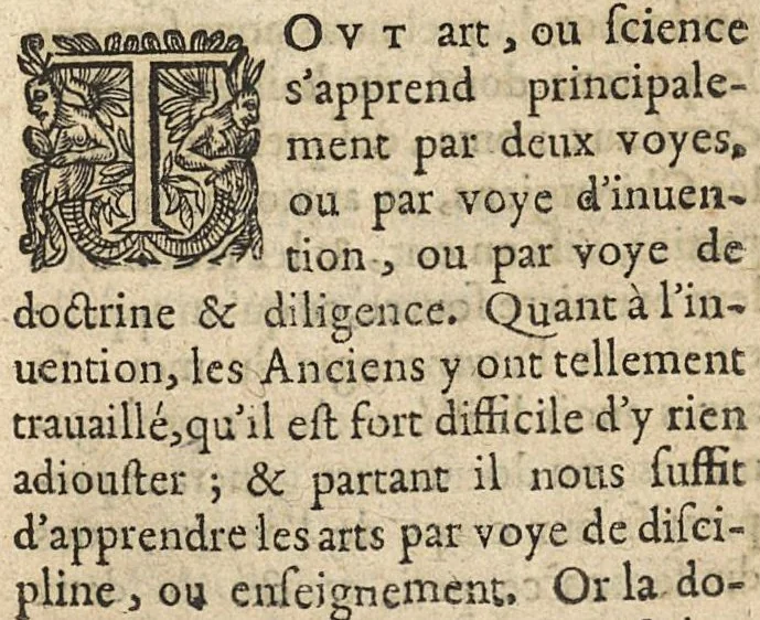 An illustration from Onomatologie chirurgique ou explication des mots grecs appartenans à la chirurgie...avec un petit traicté de la correspondance des meteores..., 1644, leaf 48