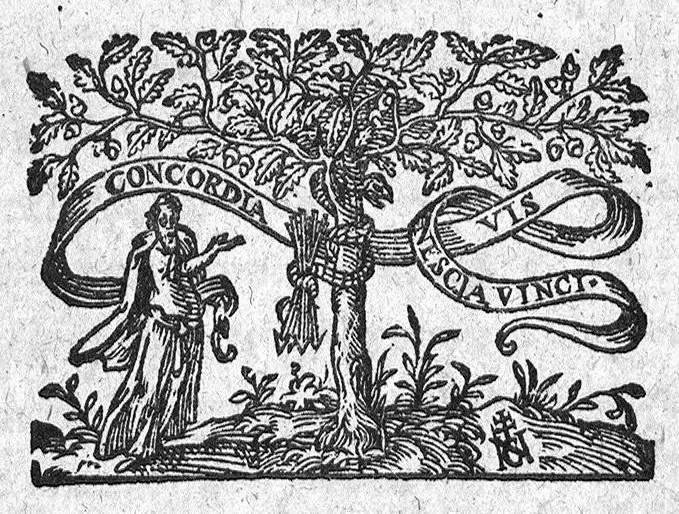 An illustration from Advertissement et conseil à Messieurs de Paris, tant pour se preserver de la peste comme aussi pour nettoyer la ville et les maisons qui y ont esté infectees. Par M. Estienne Gourmelen, Docteur en la Faculté de medecine à Paris. A Monseigneur le Prevost des Marchans,, 1581, leaf 0
