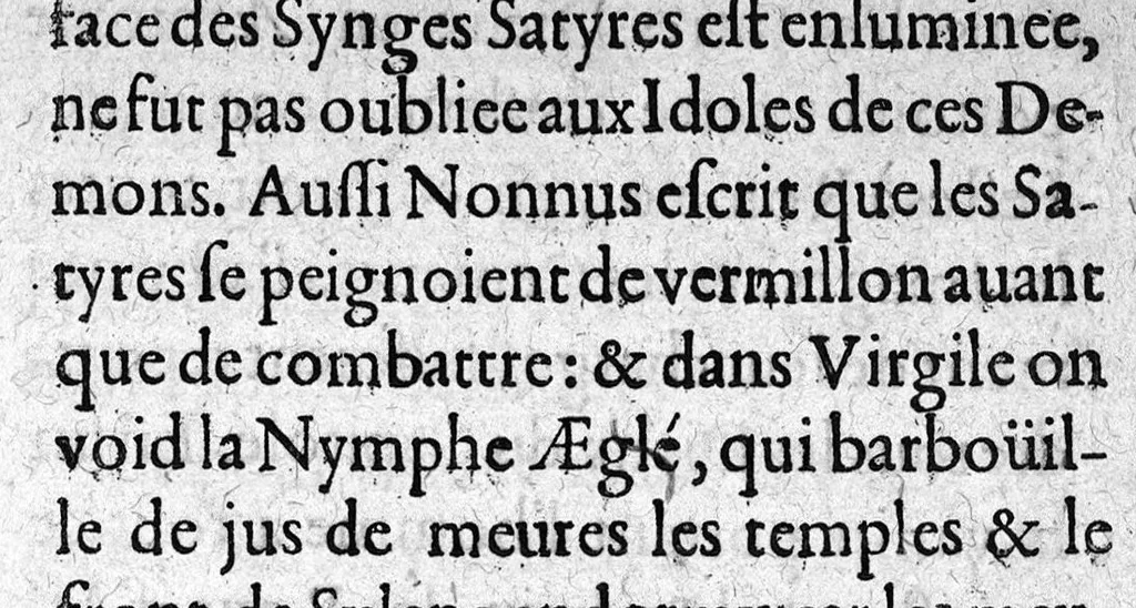 An illustration from Des satyres brutes, monstres et demons. De leur nature et adoration..., 1627, leaf 220