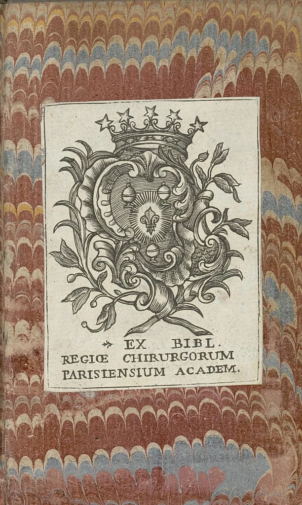 An illustration from La chirurgie pratique qui contient en bref, une metode facile pour bien & dextrement exercer l'art de la chirurgie, 1697, leaf 214