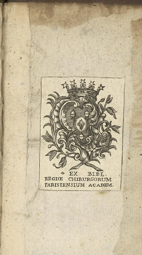 An illustration from Remarques sur la chirurgie de M. Guy de Chauliac..., 1649, leaf 1072