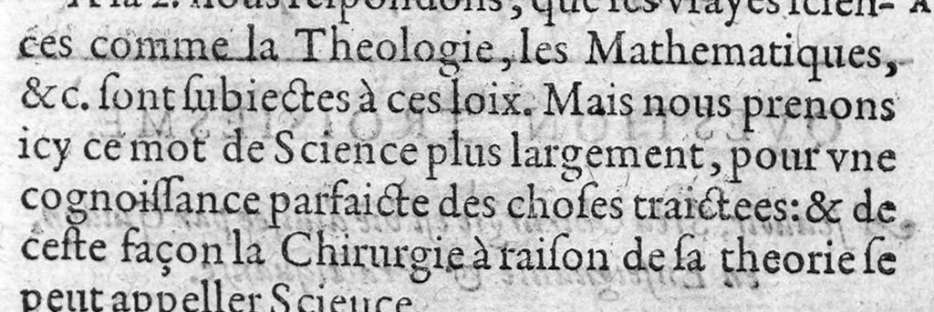 An illustration from Questions en chirurgie sur les œuvres de Maistre Guy de Chauliac, divisee en trois parties, 1604, leaf 60