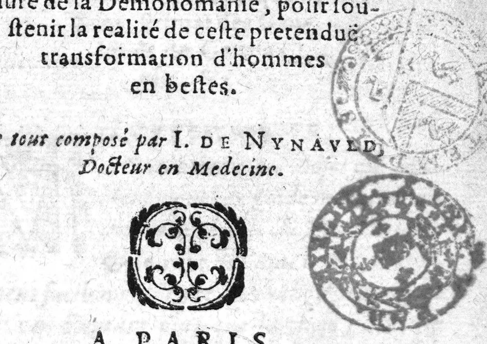 An illustration from De la lycanthropie, transformation et extase des sorciers...., 1615, leaf 0