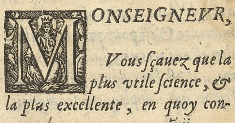 An illustration from Questions anatomiques, recueillies de divers autheurs, divisées en quatre parties, 1648, leaf 2
