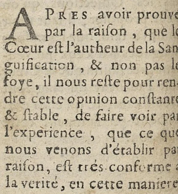 An illustration from Questions nouvelles sur la sanguification et circulation du sang, 1666, leaf 79