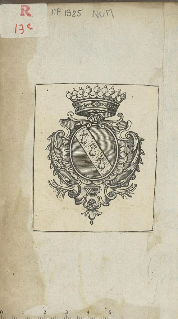An illustration from Le Progrès de la medecine. Journal singulier pour l'année 1698, où l'oon examine le sentiment de M. Mery, de l'Académie des sciences, sur la circulation du sang dans le foetus par le trou ovulaire, 1699, leaf 1