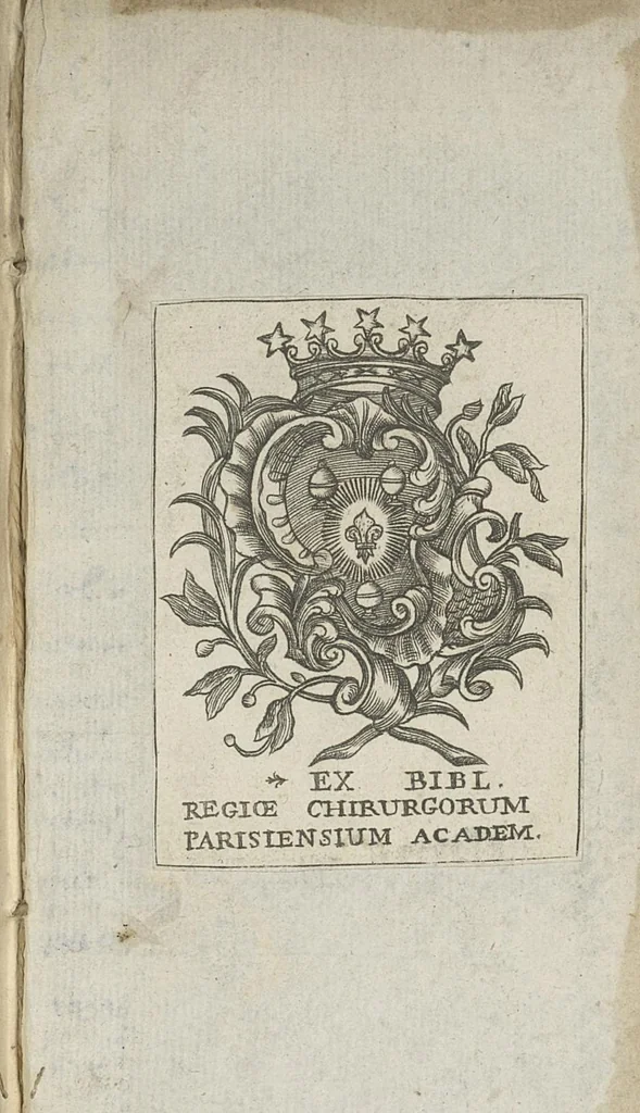 An illustration from Le Progrès de la medecine. Journal singulier pour l'année 1698, où l'oon examine le sentiment de M. Mery, de l'Académie des sciences, sur la circulation du sang dans le foetus par le trou ovulaire, 1699, leaf 90