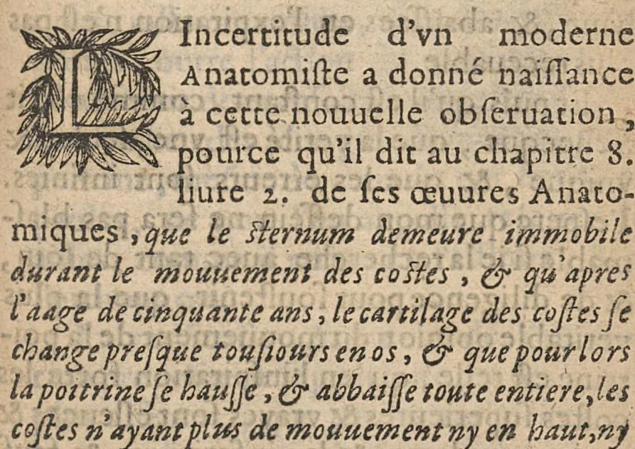 An illustration from Les veritez anatomiques et chirurgicales des organes de la respiration..., 1639, leaf 114