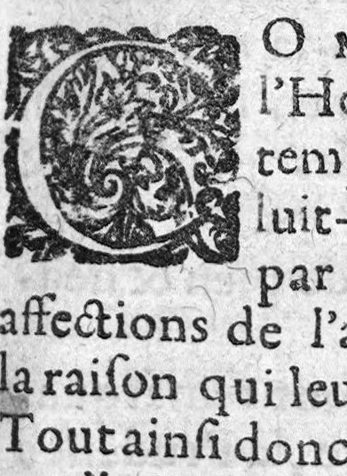 An illustration from L’estat des vertus desquelles doit estre ornée l’âme chrestienne pour vivre eternellement bienheureuse avec l’estat des parties du corps, ..., 1619, leaf 4