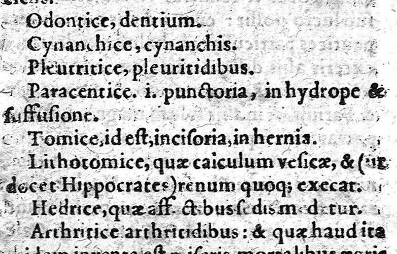 An illustration from De formandis medicinae studiis et schola medica constituenda, 1607, leaf 113