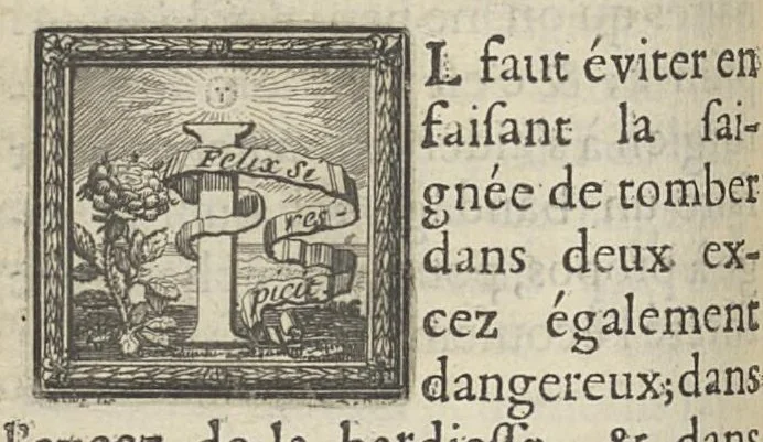 An illustration from L'art de saigner, accommodé aux principes de la circulation du sang..., 1686, leaf 219
