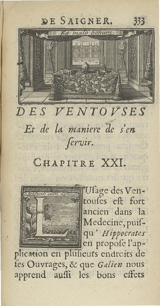 An illustration from L'art de saigner, accommodé aux principes de la circulation du sang..., 1686, leaf 362
