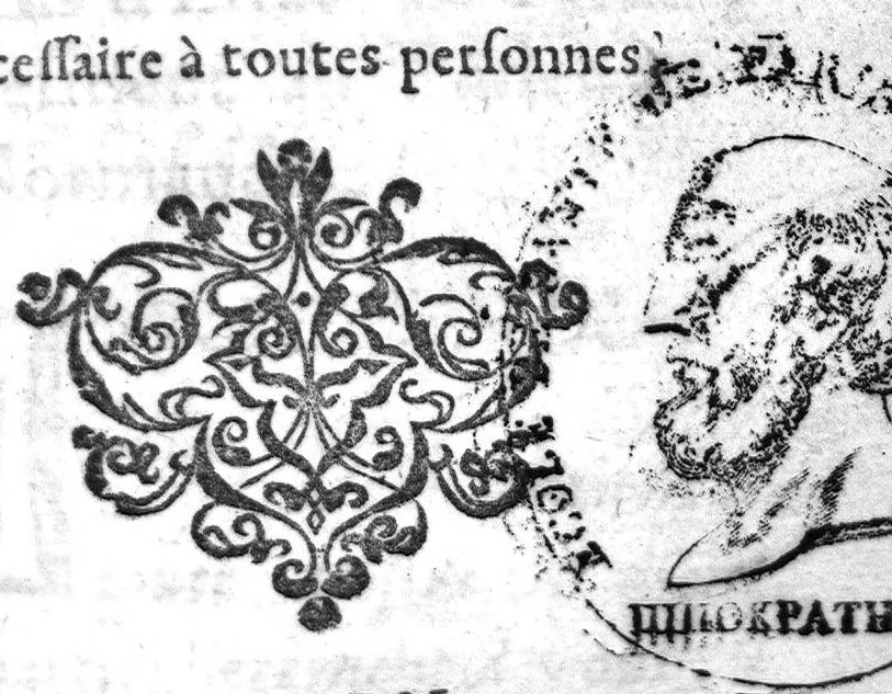 An illustration from Le preservatif contre la peste avec moyen de garir ceux qui en sont affligez..., 1621, leaf 0