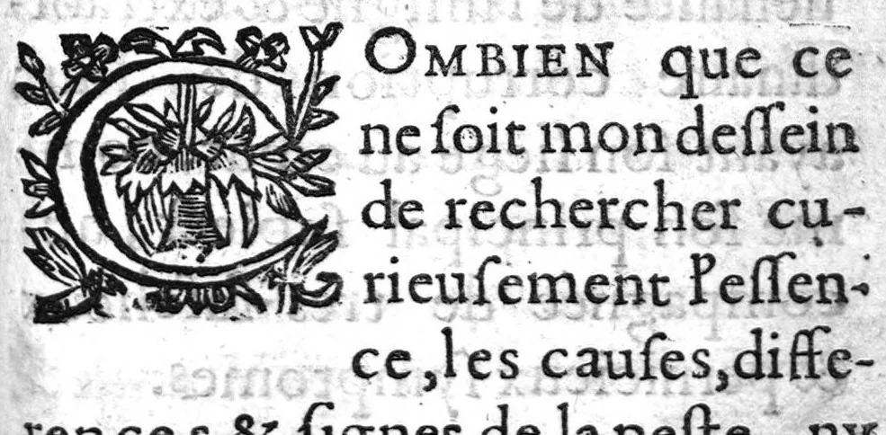 An illustration from Le preservatif contre la peste avec moyen de garir ceux qui en sont affligez..., 1621, leaf 6