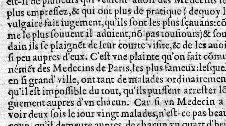 An illustration from La premiere et seconde partie des erreurs populaires, touchant la Medecine et le regime de santé. Par M. Laur. Joubert, Conseiller et Medecin ordinaire du Roy de France et de Navarre, premier Docteur Regent, Chancelier et Juge de l’Université de Medecine de Montpellier. Avec plusieurs autres petits traitez, lesquels sont specifiez en la page suyvante, 1601, leaf 61