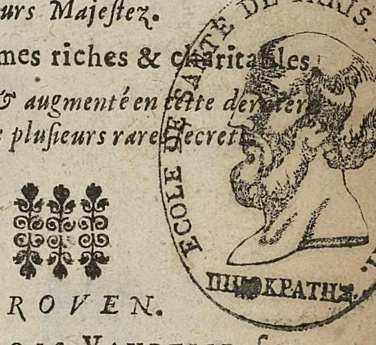 An illustration from Revelation charitable de plusieurs remedes souverains contre les plus cruelles et perilleuses maladies, 1661, leaf 0