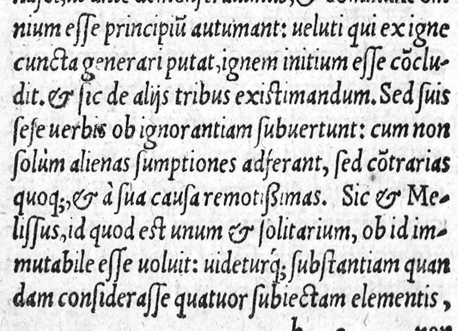 An illustration from Hippocratis Coi, medicorum Principis, De Natura Hominis liber : Graece et Latine. Accesserunt Blasii Hollerii Vivariensis, Philosophi ac Medici, Commentaria, iam primum recognita et aucta, 1561, leaf 20