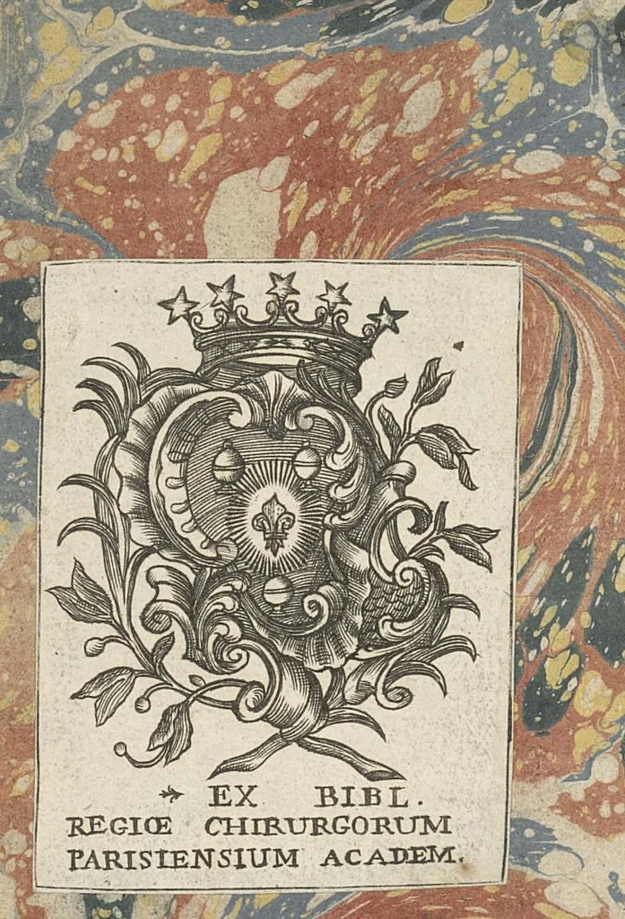 An illustration from Les Oeuvres d'Hippocrate traduites en françois, avis des remarques et conferées sur les manuscripts de la Bibliothèque du Roy. tome premier, 1697, leaf 1