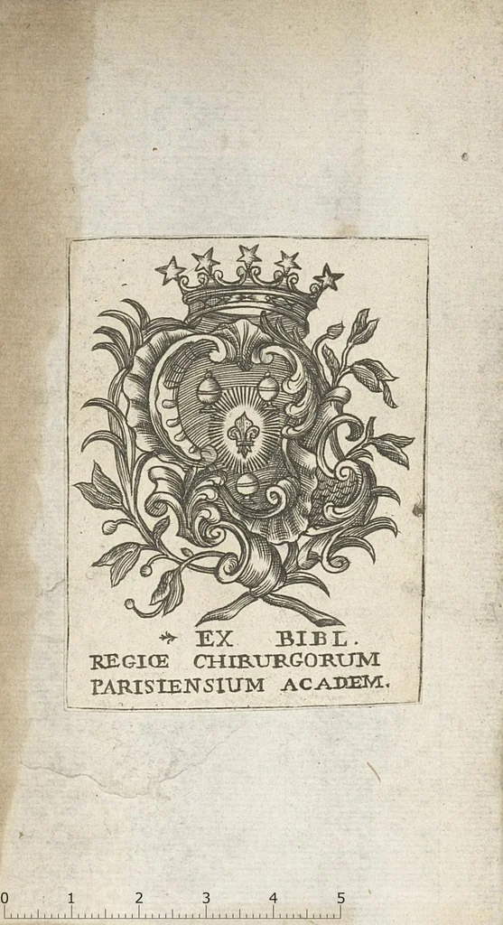 An illustration from Les Aphorismes d'Hippocrate, traduits nouvellement en françois...et la clef de cette doctrine...[trad. par Meyssonnier], 1684, leaf 1