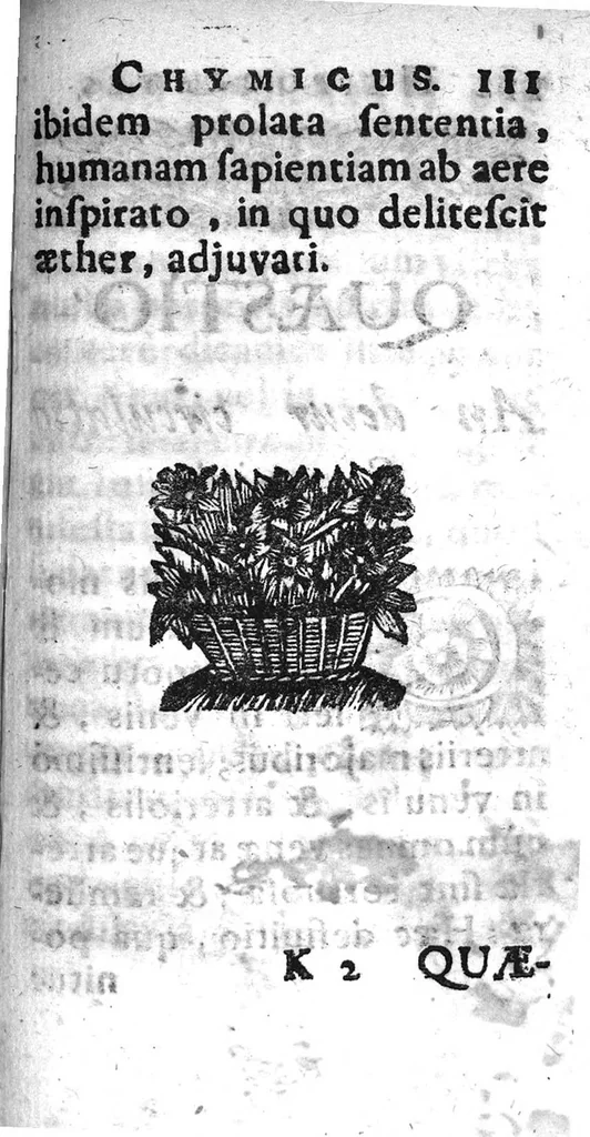 An illustration from Hyppocrates chymicus, seu specimina quinque chymiae hyppocraticae..., 1690, leaf 112