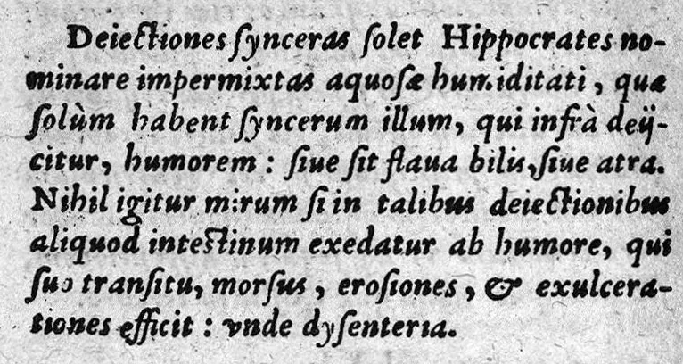 An illustration from Hippocratis Aphorismi Græce et Latine, ita digesti in ordinem, ut mutuo sese explicare, & ad morborum curationem singuli suo è loco prodire videantur, cum brevi expositione ex Galeni commentariis desumpta. Ejusd. Hippocr. Prænotionum libri tres, cum explicatione eodem ex fonte hausta. Per Joannem Butinum medicum. Insignores aliquot sententiae selectæ ex libris Aurelii Cornelii Celsi, 1580, leaf 93