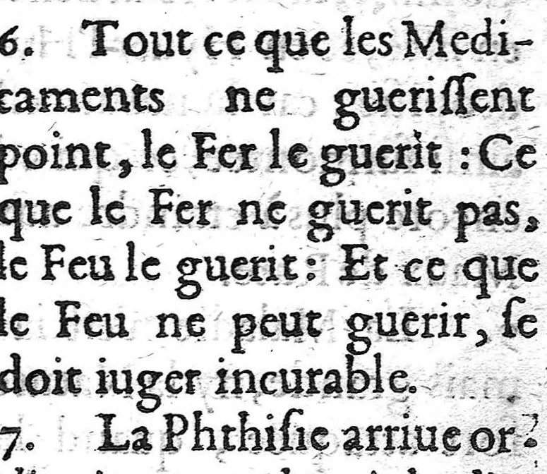 An illustration from Les aphorismes d'Hippocrate avec son serment, mis en françois par le Sr. de Mirabeau..., 1643, leaf 176