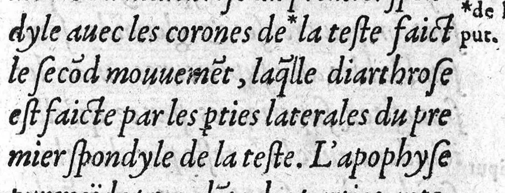 An illustration from Le livre des oz de Cl. Galien aux apprentis en Medecine, traduit de Grec en François, et illustré des commentaires de Jaques Sylvius lecteur du Roy en Medecine à Paris, aussi translatez de Latin en François. Par maistre Jean Loïne, demourant A Orleans,, 1561, leaf 134
