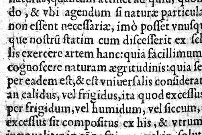 An illustration from Ioan. Baptistae Montani medici Veronensis In libros Galeni de arte curandi ad glauconem explanationes, 1556, leaf 185