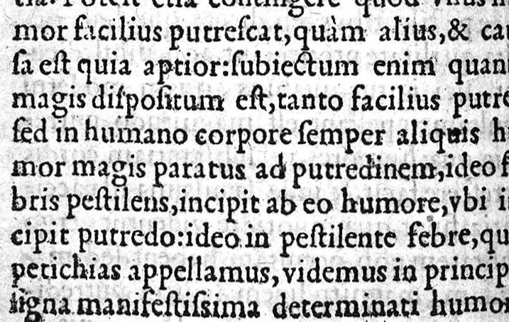 An illustration from Ioan. Baptistae Montani medici Veronensis In libros Galeni de arte curandi ad glauconem explanationes, 1556, leaf 433