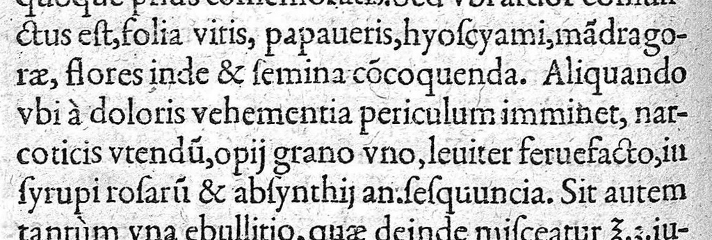 An illustration from Ad libros Gal. de compositione medicamentorum, 1572, leaf 101