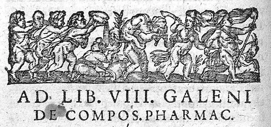 An illustration from Ad libros Gal. de compositione medicamentorum, 1572, leaf 93