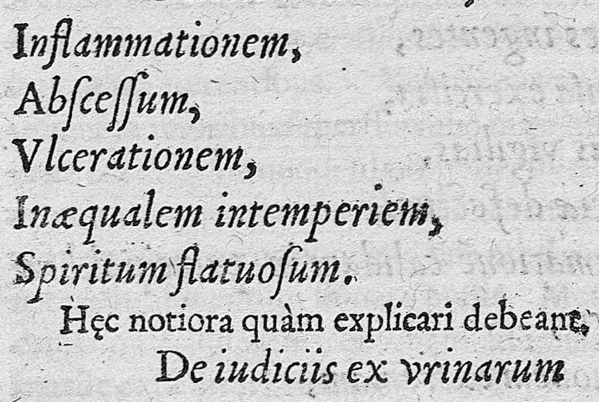 An illustration from Deiudiciis urianarum tractatus, ex probatis collectus autoribus, et in tabulae formam confectus, 1545, leaf 50