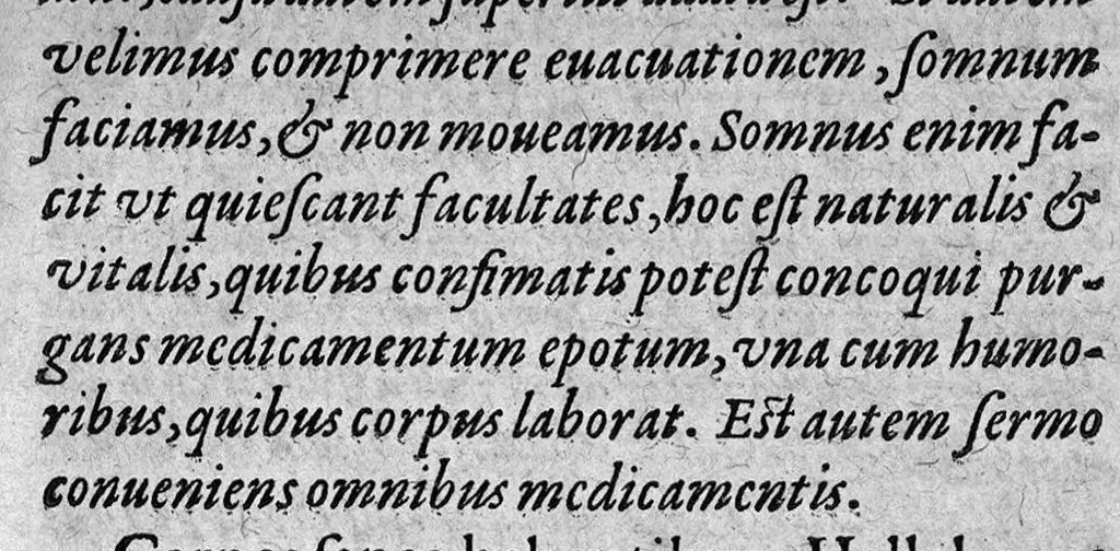 An illustration from Philothei medici praestantissimi commentaria in aphorismos Hippocratis nunc primum e graeco in latinum sermonem conversa, Ludovico Corado Mantuano interprete, 1581, leaf 134