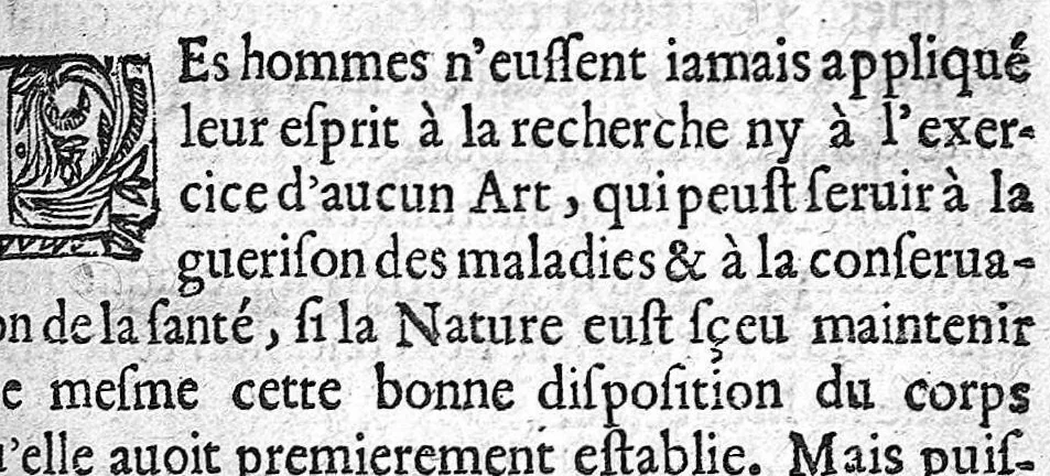 An illustration from La pathologie ou discours des maladies, 1655, leaf 15
