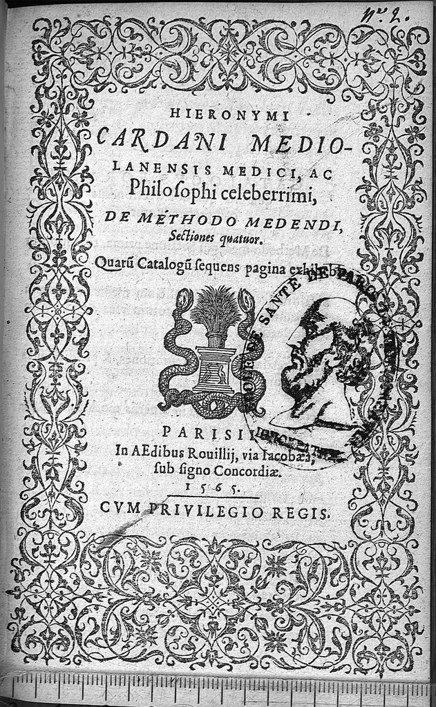 An illustration from De methodo medendi lectiones quatuor, 1565, leaf 0