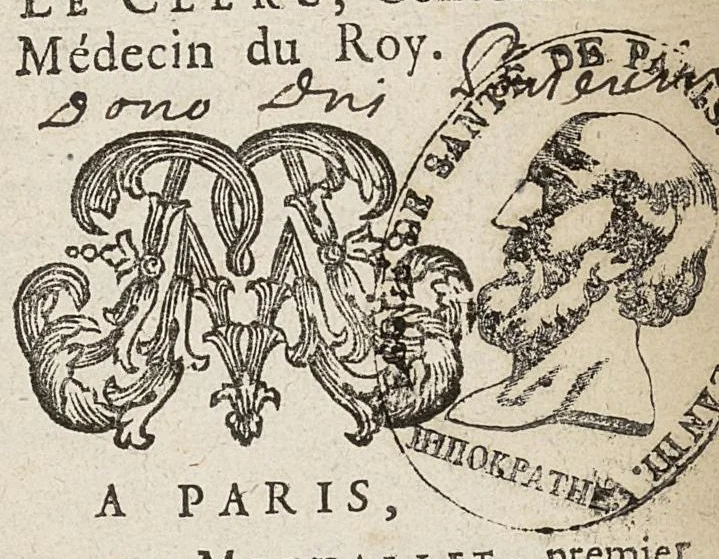 An illustration from La medecine aisée, contenant plusieurs remedes faciles & experimentez pour toute sorte de maladies internes & externes : avec une petite pharmacie commode..., 1696, leaf 8