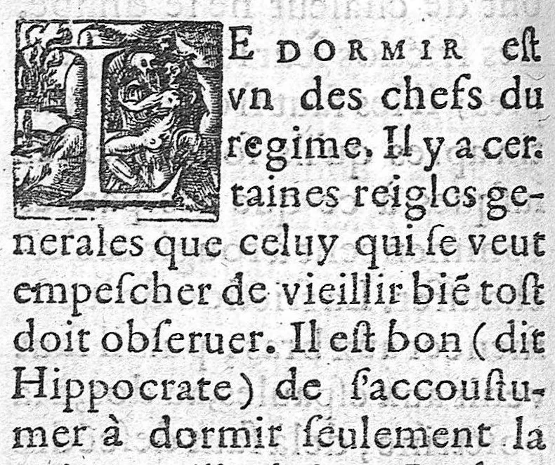 An illustration from Discours de la conservation de la veue , des maladies melancholiques, des catarrhes, et de la vieillesse. Composez par M. André du Laurens, Medecin ordinaire du Roy, et Professeur de sa Majesté en l’Université de Medecine à Montpellier. reveuz de nouveau et augmentez de plusieurs chapitres,, 1597, leaf 555